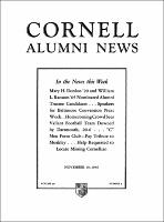 Cornell Alumni News Vol. 39, No. 09 (November 19, 1936)